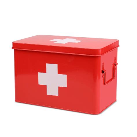 red metal medicine box|Metal Medicine Box .